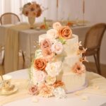 Artificial Flowers Fake Rose Flowers Dahlia with Stems for DIY Wedding Bridal Bouquets, Baby Shower, Floral Arrangement, Table Centerpieces, Home Decorations - Image 2