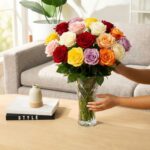 Fresh Cut Flowers, Gifts for Graduation, Birthday, Anniversary, or Just Because – 24 Assorted Fresh Roses - Image 2